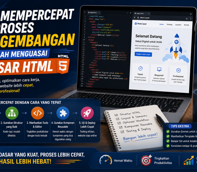 Mempercepat Proses Pengembangan Setelah Menguasai Dasar HTML