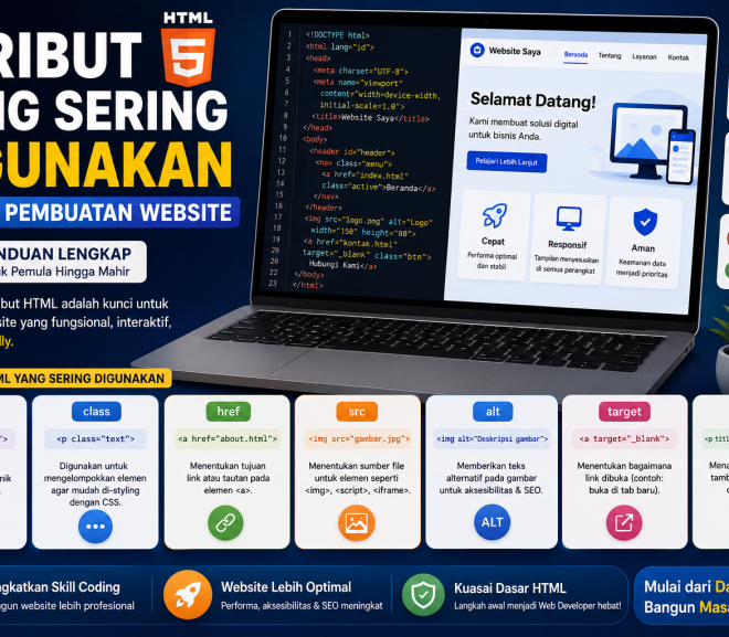 Atribut HTML yang Sering Digunakan dalam Pembuatan Website | Panduan Lengkap