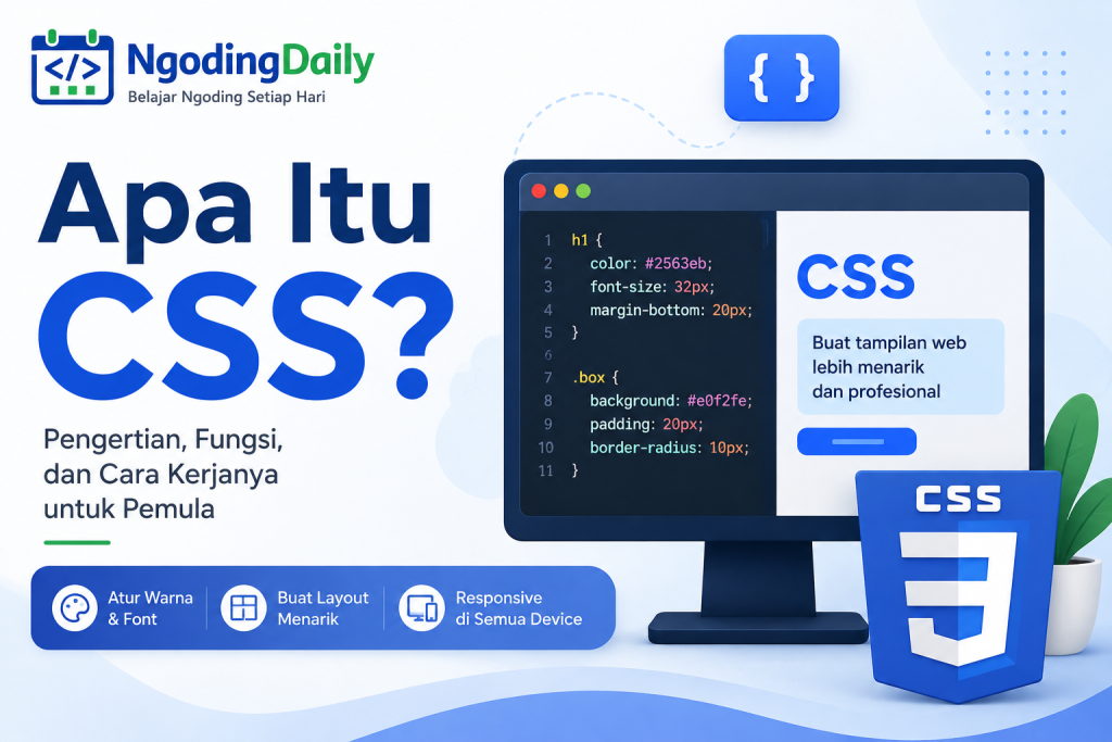 Apa Itu CSS Pengertian, Fungsi, dan Cara Kerjanya