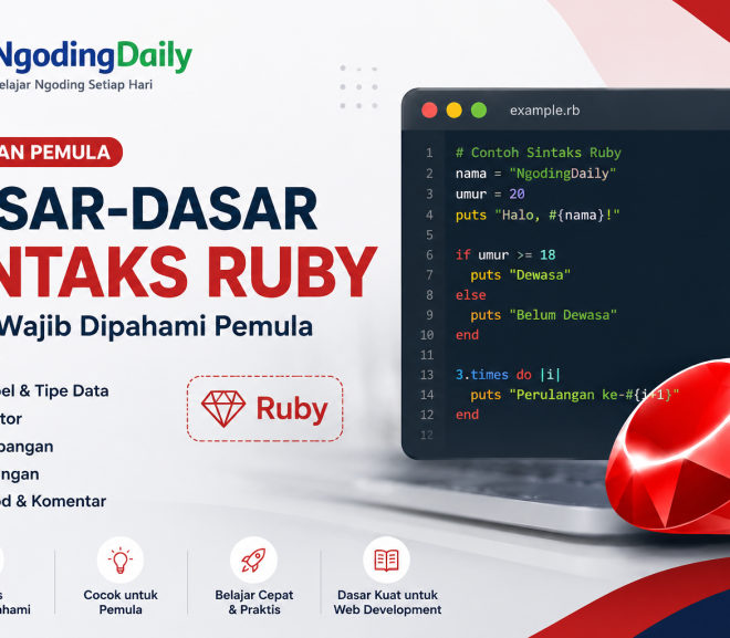 Dasar-Dasar Sintaks Ruby yang Wajib Dipahami Pemula