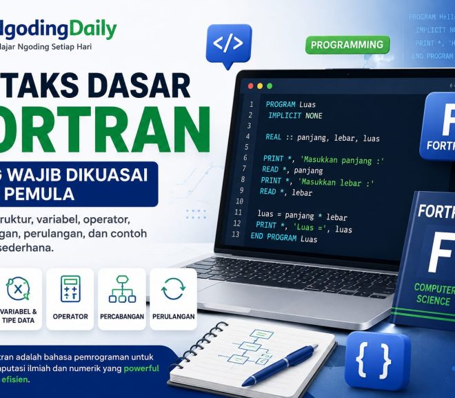 Sintaks Dasar Fortran yang Wajib Dikuasai oleh Pemula