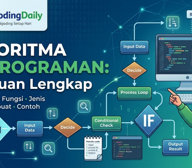 Algoritma Pemrograman: Pengertian, Fungsi, Jenis, Cara Membuat, dan Contoh Lengkap