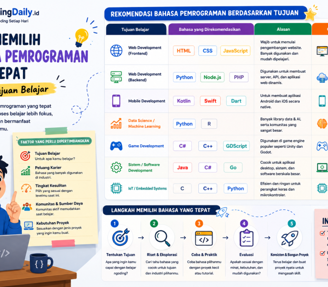 Cara Memilih Bahasa Pemrograman yang Tepat Sesuai Tujuan Belajar