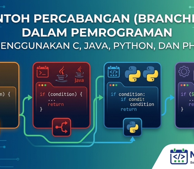Contoh Percabangan dalam Pemrograman Menggunakan C, Java, Python, dan PHP