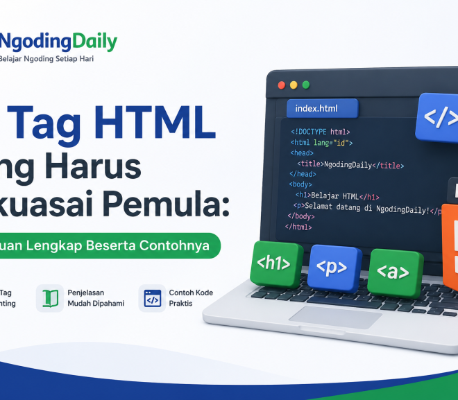 15 Tag HTML yang Harus Dikuasai Pemula