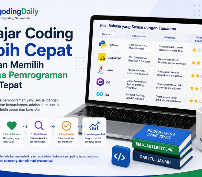 Belajar Coding Lebih Cepat dengan Memilih Bahasa Pemrograman yang Tepat