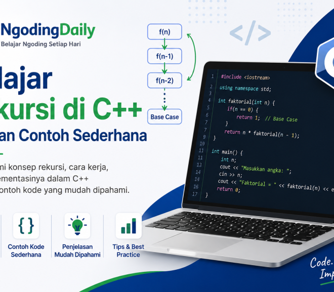 Belajar Rekursi di C++ dengan Contoh Sederhana