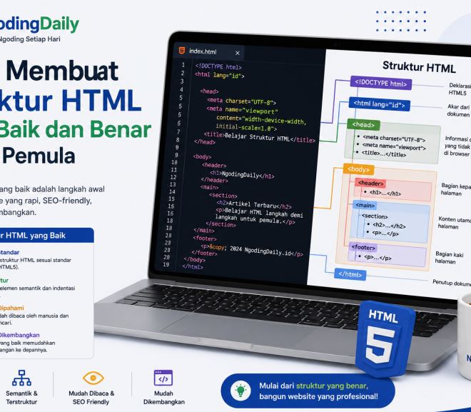 Cara Membuat Struktur HTML yang Baik dan Benar untuk Pemula
