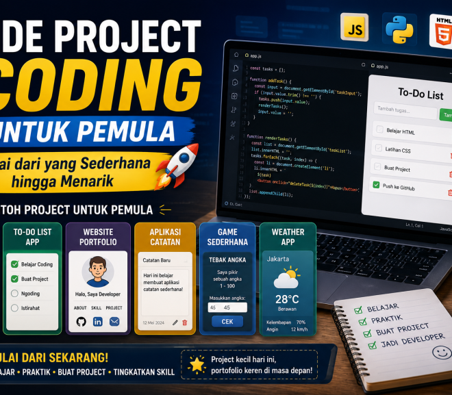 Ide Project Coding untuk Pemula: Mulai dari yang Sederhana hingga Menarik