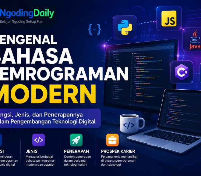 Mengenal Bahasa Pemrograman Modern: Fungsi, Jenis, dan Penerapannya dalam Pengembangan Teknologi Digital