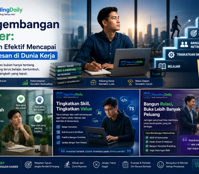 Pengembangan Karier: Langkah Efektif Mencapai Kesuksesan di Dunia Kerja