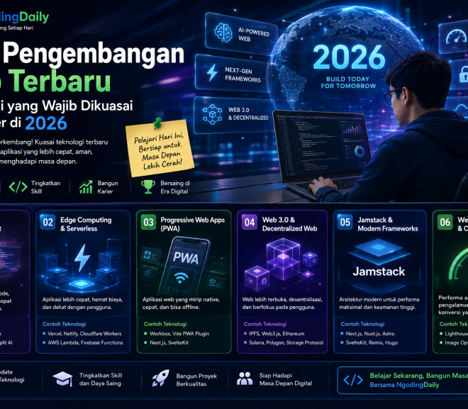 Tren Pengembangan Web Terbaru: Teknologi yang Wajib Dikuasai Developer di 2026