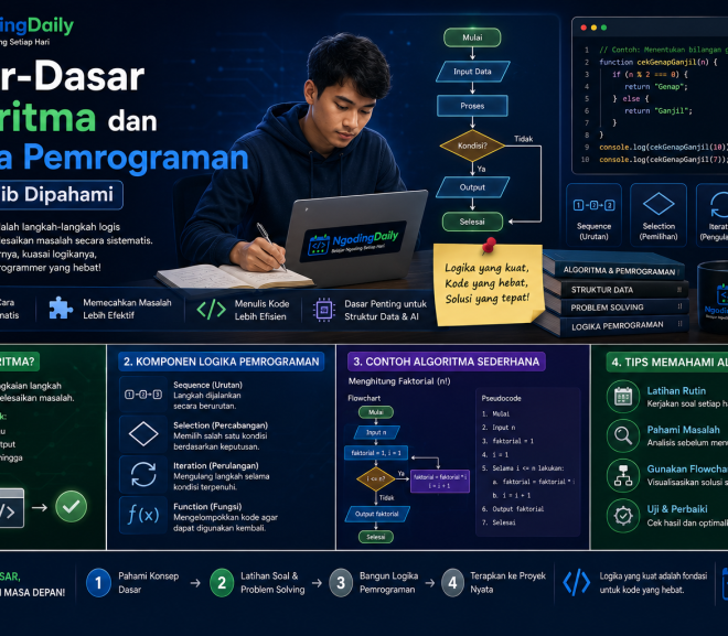 Dasar-Dasar Algoritma dan Logika Pemrograman yang Wajib Dipahami