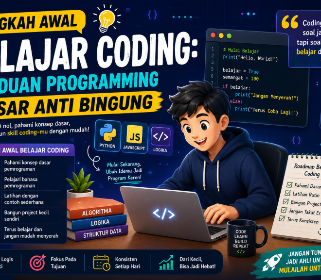 Langkah Awal Belajar Coding: Panduan Programming Dasar Anti Bingung