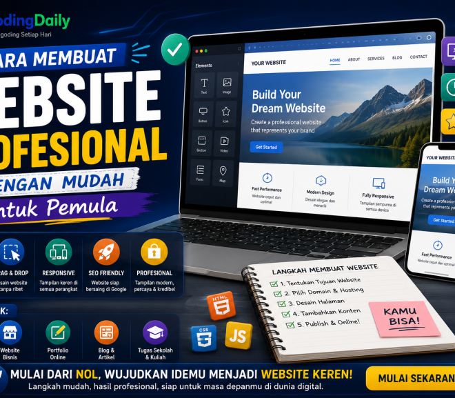 Cara Membuat Website Profesional dengan Mudah untuk Pemula