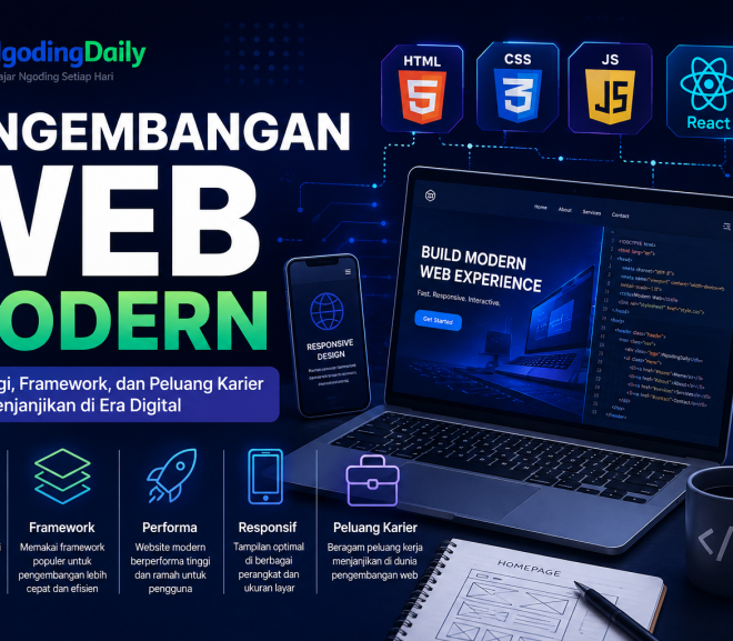 Pengembangan Web Modern: Teknologi, Framework, dan Peluang Karier yang Menjanjikan di Era Digital