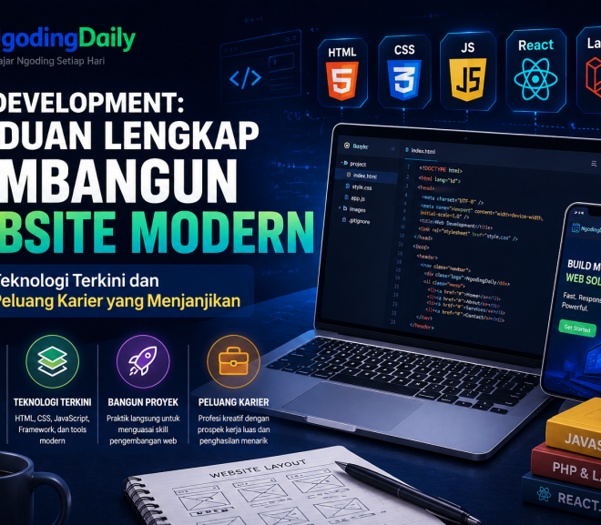 Web Development: Panduan Lengkap Membangun Website Modern, Teknologi Terkini, dan Peluang Karier yang Menjanjikan