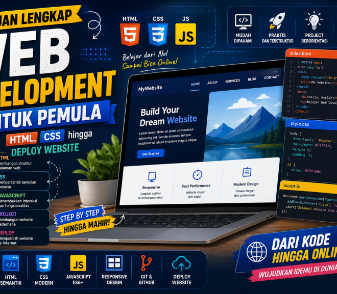 Panduan Lengkap Web Development untuk Pemula: Dari HTML, CSS hingga Deploy Website