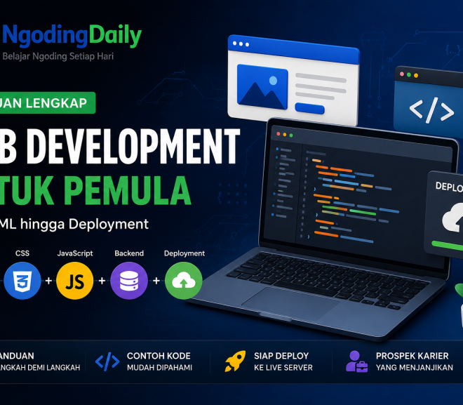 Panduan Lengkap Web Development untuk Pemula: Dari HTML hingga Deployment, Pengertian, Jenis, dan Prospek Karier yang Menjanjikan