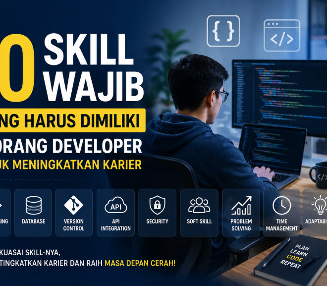 10 Skill Wajib yang Harus Dimiliki Seorang Developer untuk Meningkatkan Karier