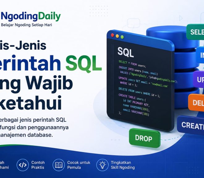 Jenis-Jenis Perintah SQL yang Wajib Diketahui
