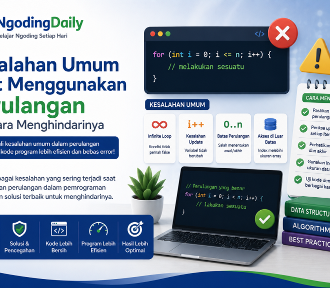 Kesalahan Umum Saat Menggunakan Perulangan dan Cara Menghindarinya
