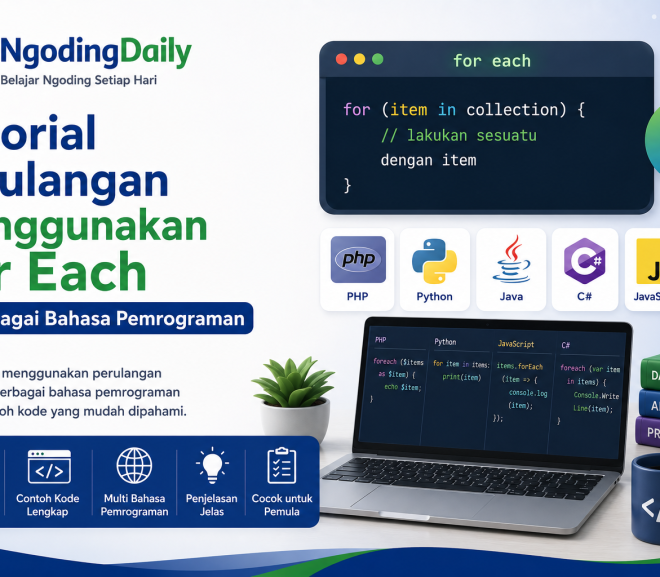 Tutorial Perulangan Menggunakan For Each di Berbagai Bahasa Pemrograman