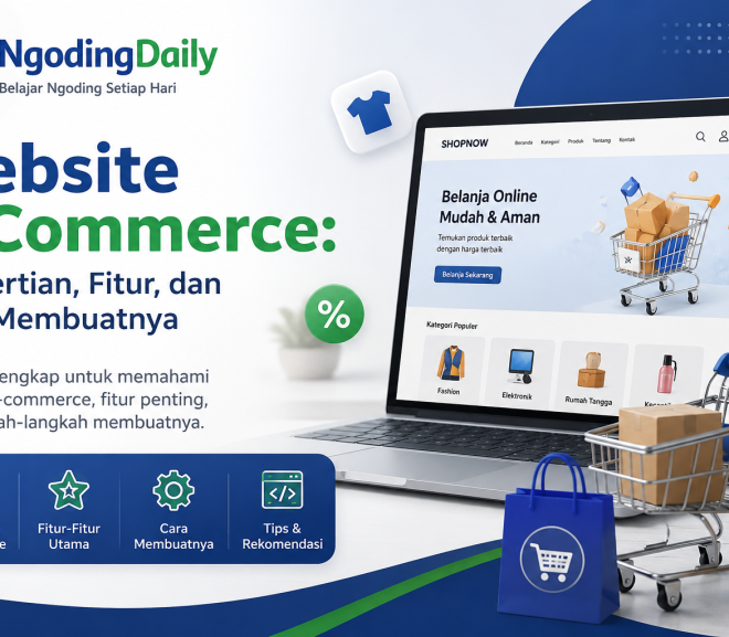 Website E-Commerce: Pengertian, Fitur, dan Cara Membuatnya