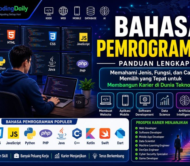 Bahasa Pemrograman: Panduan Lengkap Memahami Jenis, Fungsi, dan Cara Memilih yang Tepat untuk Membangun Karier di Dunia Teknologi