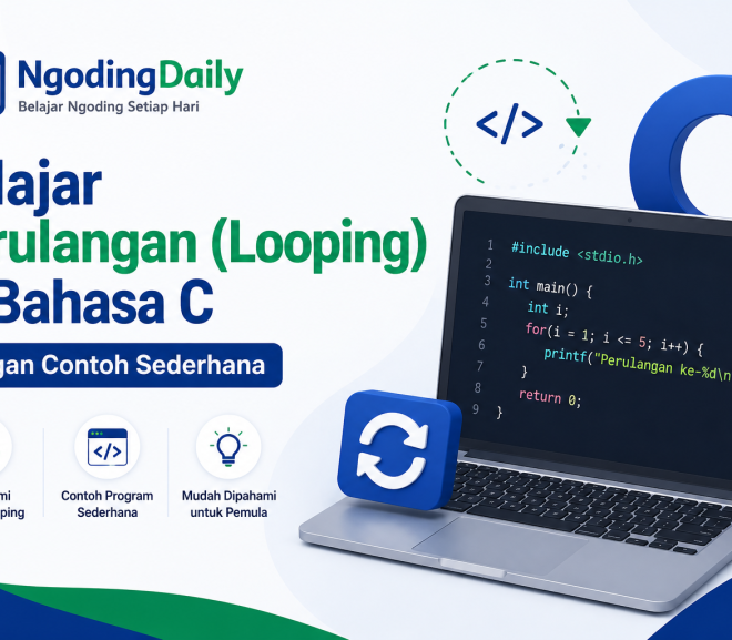 Belajar Perulangan (Looping) di Bahasa C dengan Contoh Sederhana