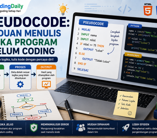 Pseudocode: Panduan Menulis Logika Program Sebelum Coding