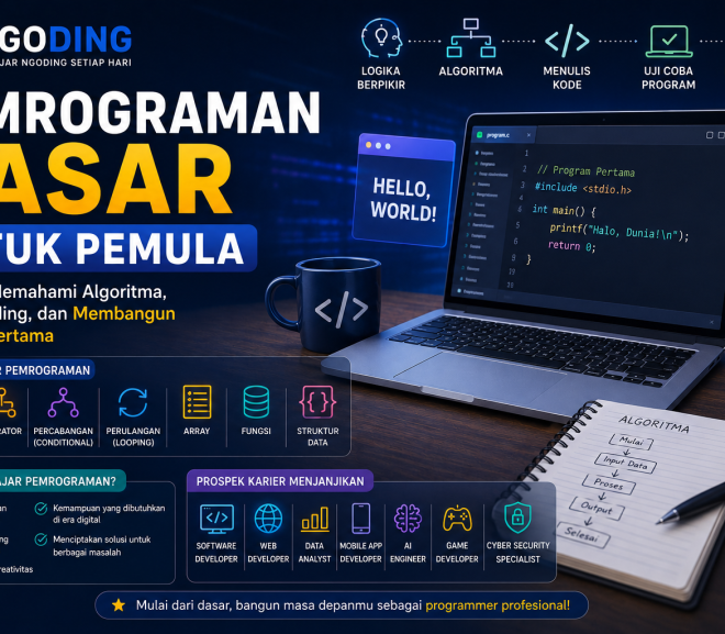 Pemrograman Dasar untuk Pemula: Panduan Memahami Algoritma, Logika Coding, dan Membangun Program Pertama