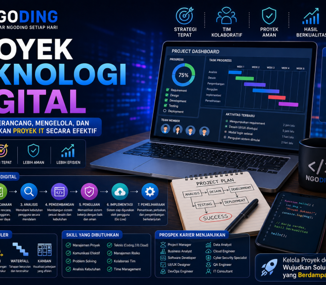 Proyek Teknologi Digital: Strategi Merancang, Mengelola, dan Menyelesaikan Proyek IT Secara Efektif