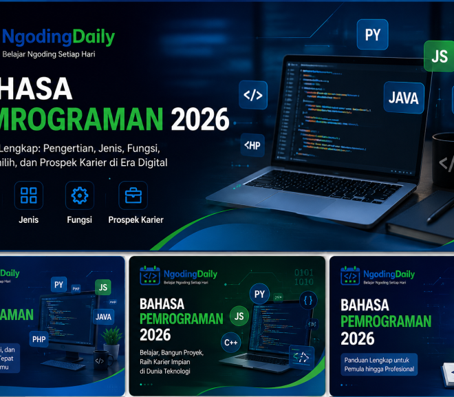 Bahasa Pemrograman 2026: Panduan Lengkap Mengenal Pengertian, Jenis, Fungsi, Cara Memilih, dan Prospek Karier di Era Digital