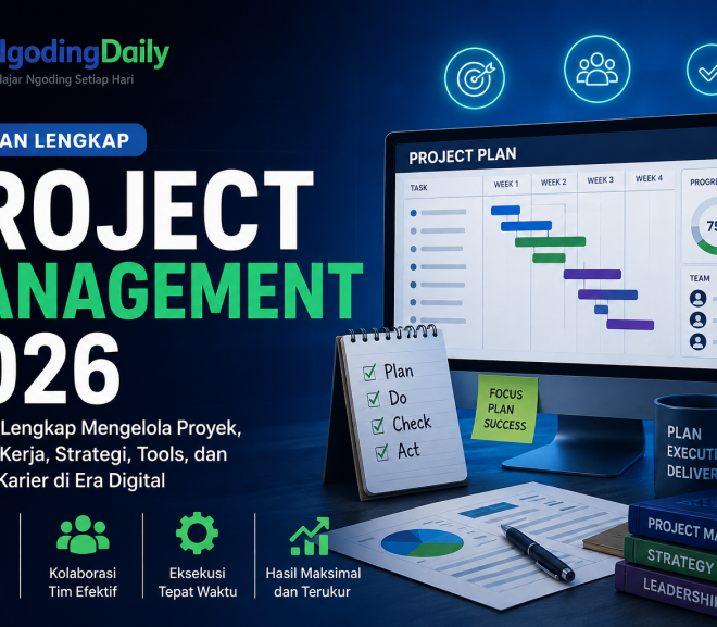 Project Management 2026: Panduan Lengkap Mengelola Proyek, Tahapan Kerja, Strategi, Tools, dan Prospek Karier di Era Digita