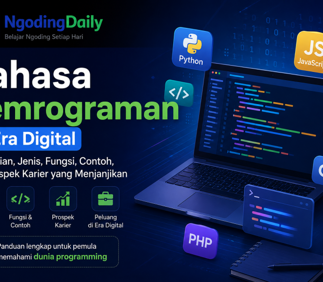 Bahasa Pemrograman di Era Digital: Pengertian, Jenis, Fungsi, Contoh, dan Prospek Karier