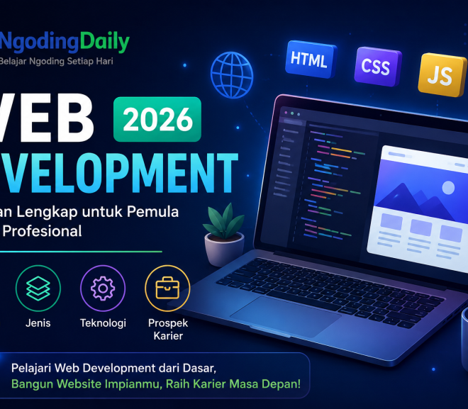 Web Development 2026: Panduan Lengkap Memahami Pengertian, Jenis, Teknologi, Skill yang Dibutuhkan, dan Prospek Karier di Era Digital