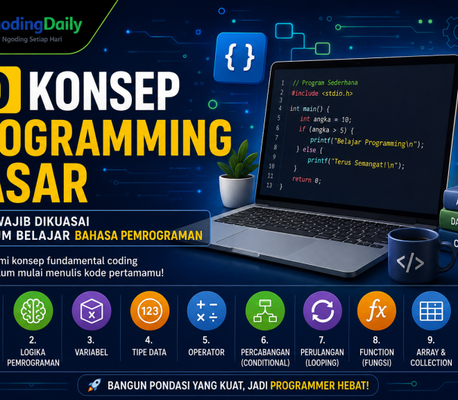 10 Konsep Programming Dasar yang Wajib Dikuasai Sebelum Belajar Bahasa Pemrograman