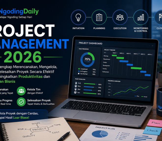 Project Management 2026: Panduan Lengkap Merencanakan, Mengelola, dan Menyelesaikan Proyek Secara Efektif untuk Meningkatkan Produktivitas dan Kesuksesan Bisnis