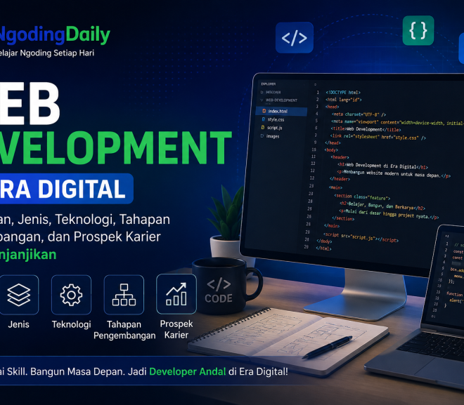 Web Development di Era Digital: Pengertian, Jenis, Teknologi, Tahapan Pengembangan, dan Prospek Karier yang Menjanjikan