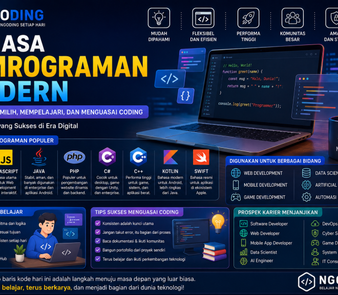 Bahasa Pemrograman Modern: Panduan Memilih, Mempelajari, dan Menguasai Coding untuk Karier di Era Digital