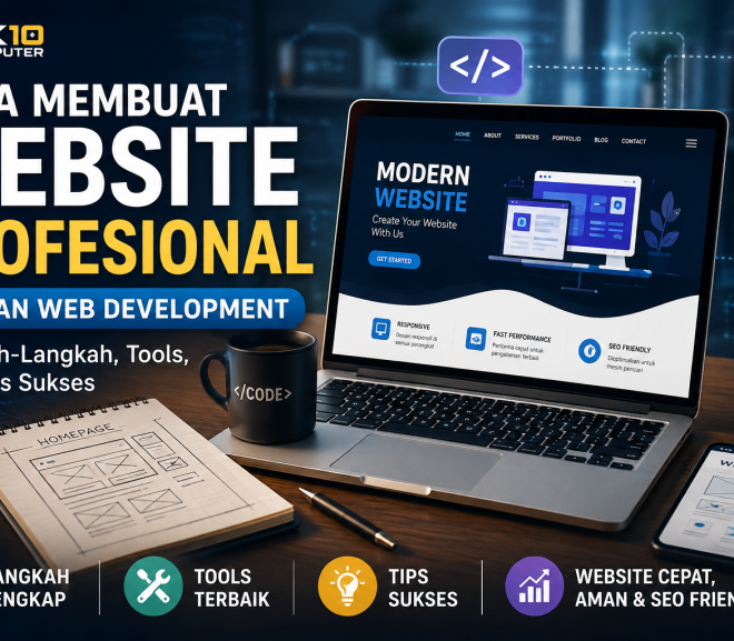 Cara Membuat Website Profesional dengan Web Development: Langkah-Langkah, Tools, dan Tips Sukses