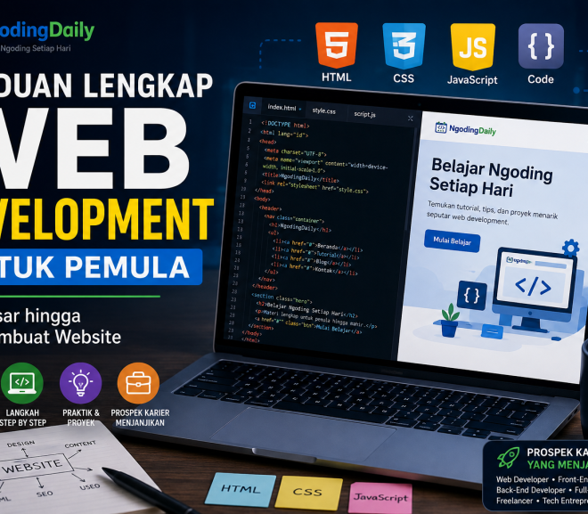 Lengkap Web Development untuk Pemula Panduana: Dari Dasar hingga Bisa Membuat Website