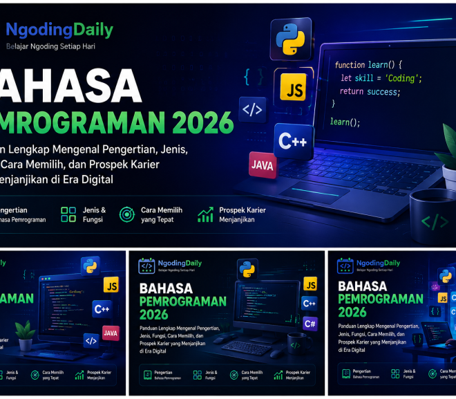 Bahasa Pemrograman 2026: Panduan Lengkap Mengenal Pengertian, Jenis, Fungsi, Cara Memilih, dan Prospek Karier yang Menjanjikan di Era Digital