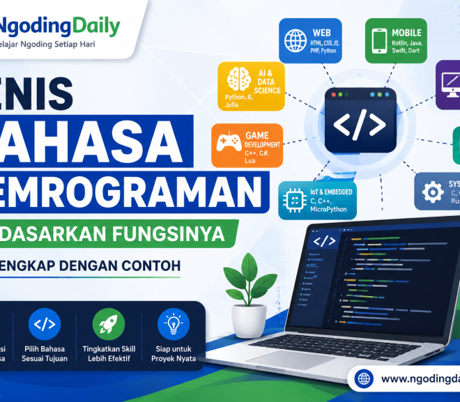 Jenis Bahasa Pemrograman Berdasarkan Fungsinya, Lengkap dengan Contoh