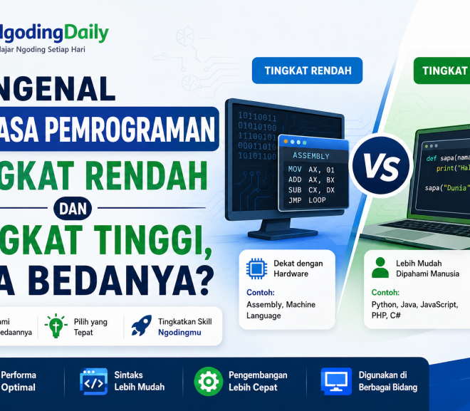 Mengenal Bahasa Pemrograman Tingkat Rendah dan Tingkat Tinggi, Apa Bedanya?