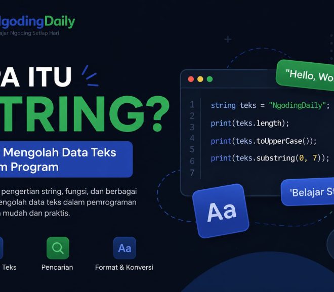 Apa Itu String? Cara Mengolah Data Teks dalam Program